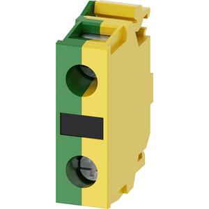 Stützpunktklemme grün/gelb Schraubanschluss für Bodenbefestigung