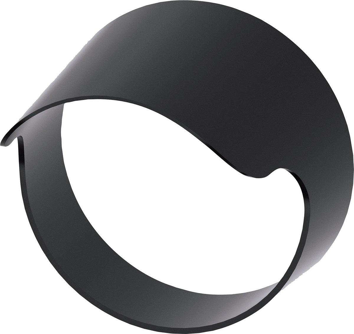 Sonnenkragen schwarz für Leuchtdrucktaster 22 mm