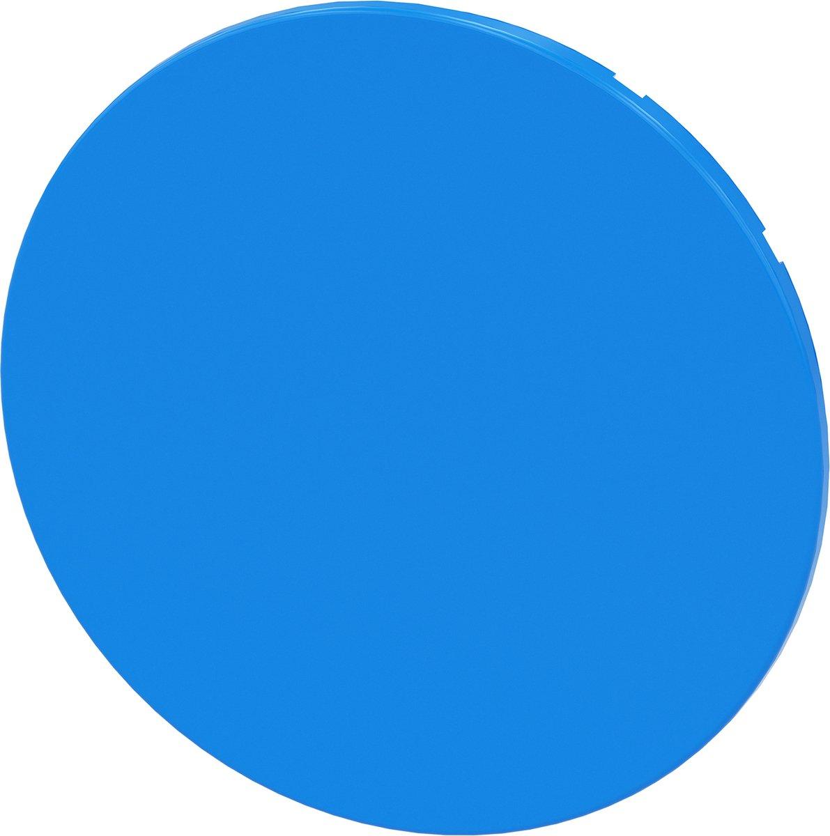 Druckknopf flach blau für Drucktaster