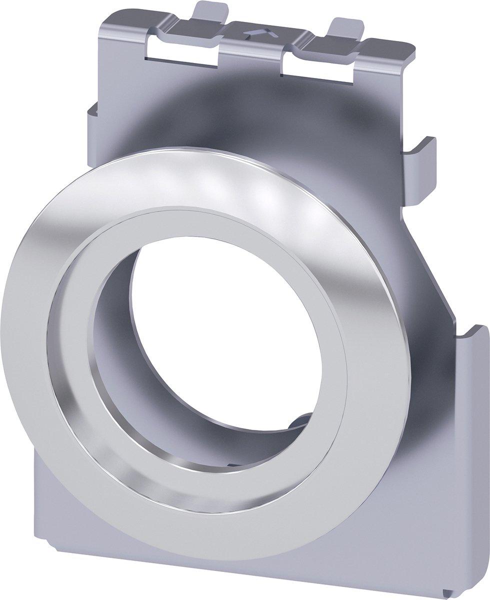 Adapter zum Einbau von Betätigern und Meldern 22mm Metall hochglanz mit Dichtung