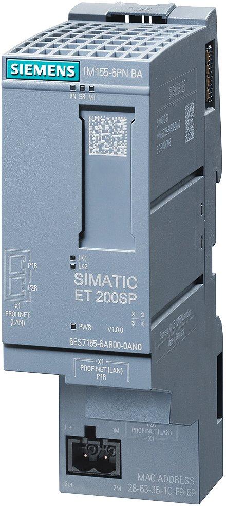 SIMATIC ET 200SP PROFINET Interface-Modul Basic max. 12 Peripheriemodule 2x RJ45