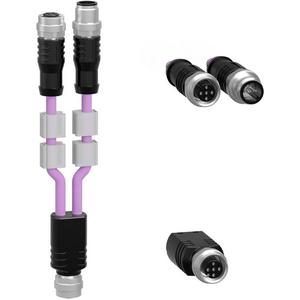 TM7 CAN Bus Y Kabel mit 2x M12-Steckverbinder