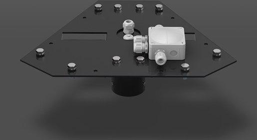 Adapterplatte 525x381x87 für 3 Lightstream Strahler