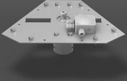Adapterplatte 525x381x87 für 3 Lightstream Strahler