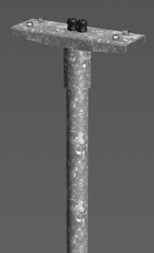 Mastaufsatz L346 2-seitig 60mm für Zopf