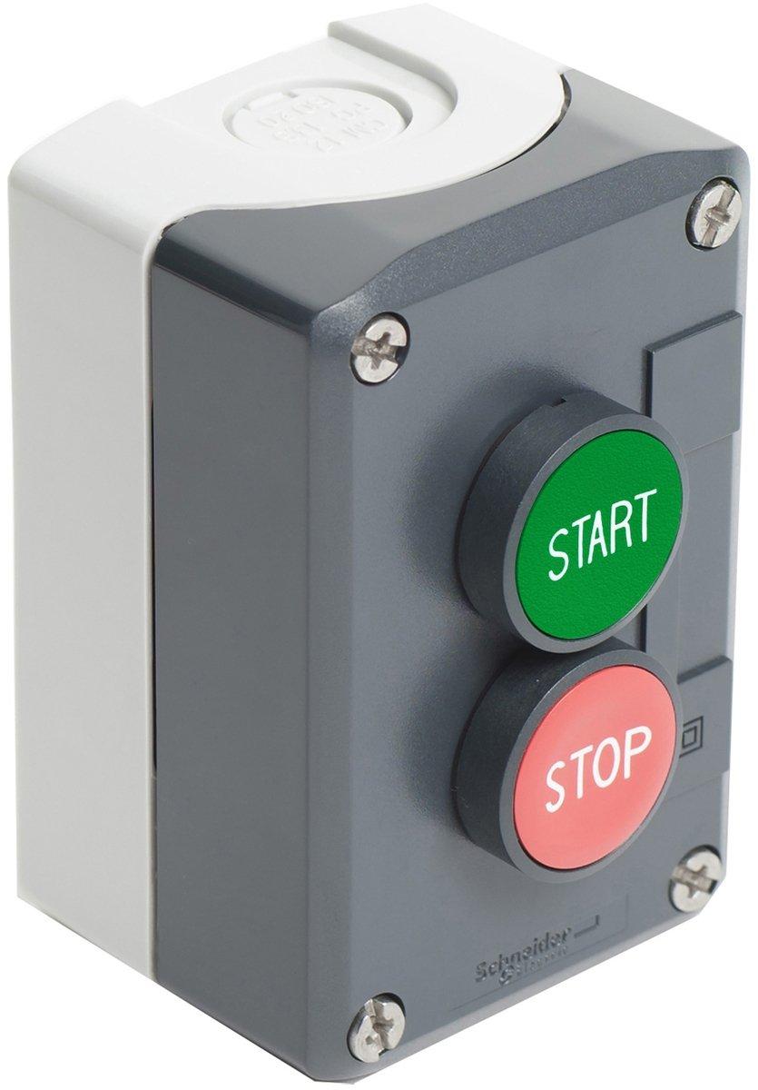 Aufbaugehäuse mit 2 Drucktaster XAL-D215 START-STOP