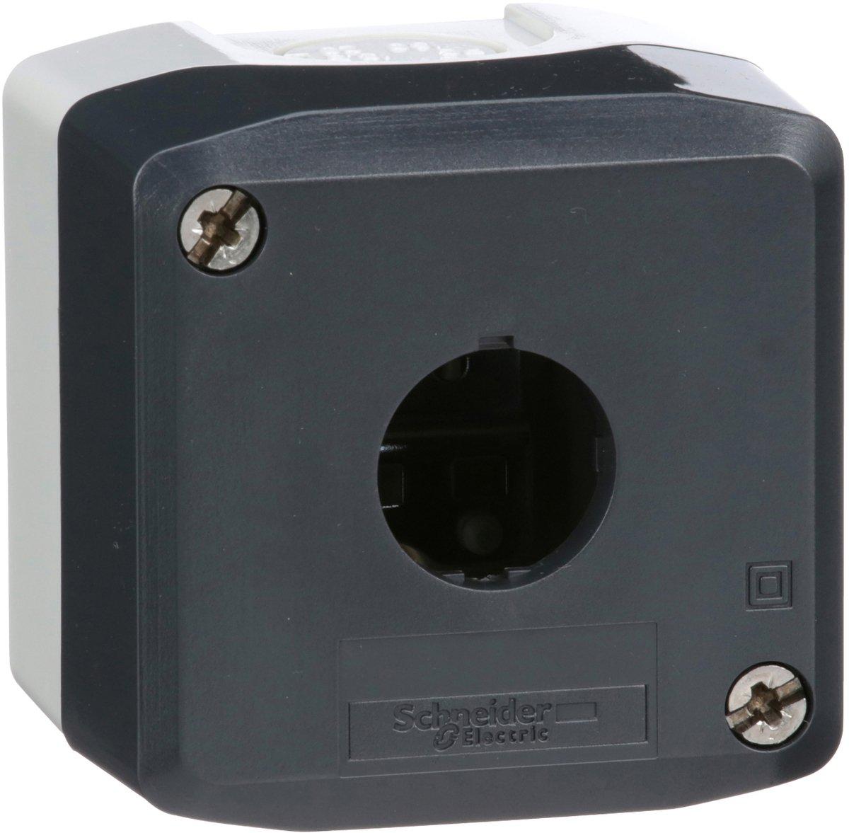 Leergehäuse Harmony XALD Kunststoff dunkelgrau 1 Bohrung 22mm