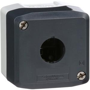 Leergehäuse Harmony XALD Kunststoff dunkelgrau 1 Bohrung 22mm