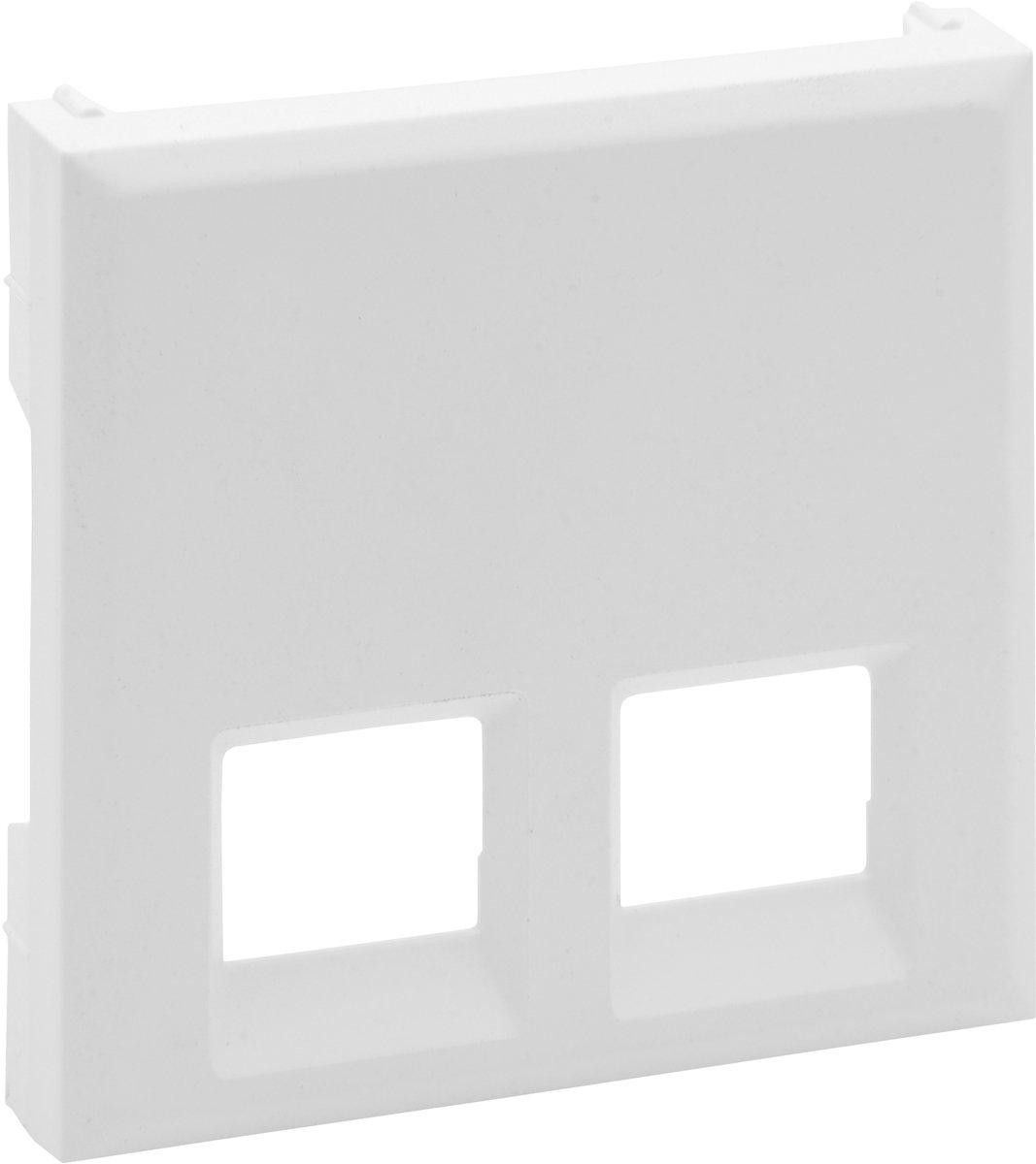 Niloe Step Abdeckung 2F RJ11/RJ45 Ultraweiss