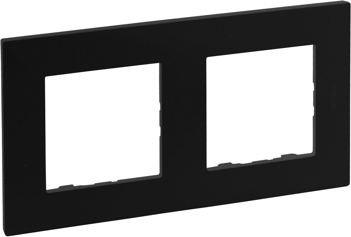 Niloe Step 2-Fach Rahmen Schwarz