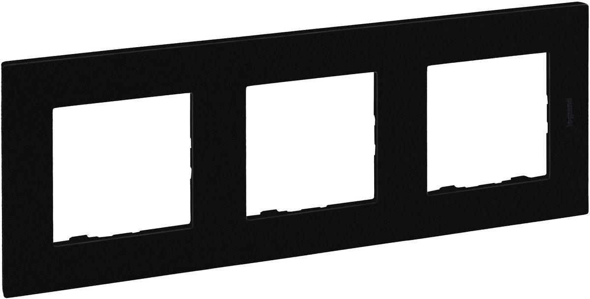 Niloe Step 3-Fach Rahmen Schwarz