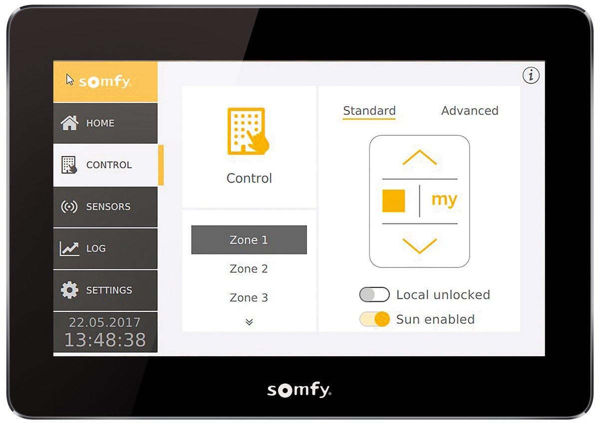 Sonnenschutzsteuerung Touch Display animeo IB+ für 4 Zonen