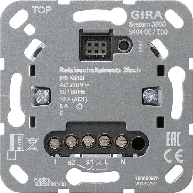 Relaisschalteinsatz 2-fach System 3000