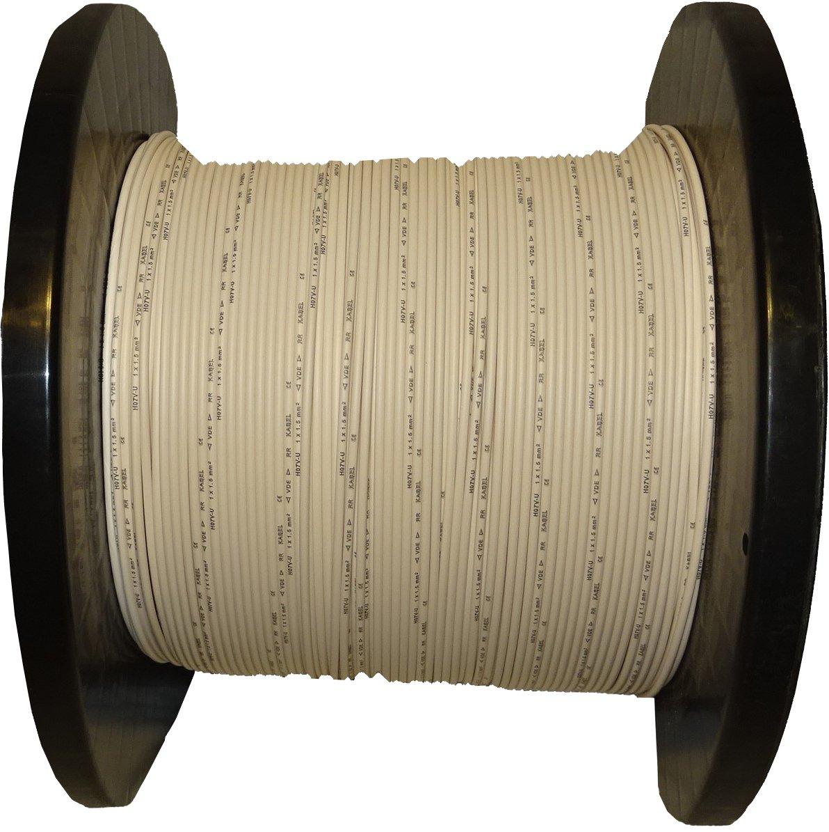 PVC-Aderleitung H07V-U 2,5 weiß Spule 300 m