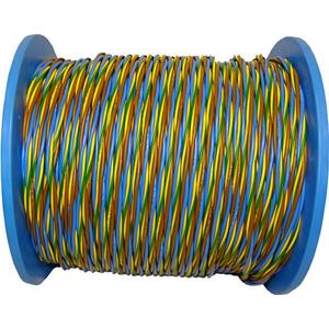 PVC-Aderleitung H07V-U 3x1,5 blau-braun-gelb/grün Spule 300 m