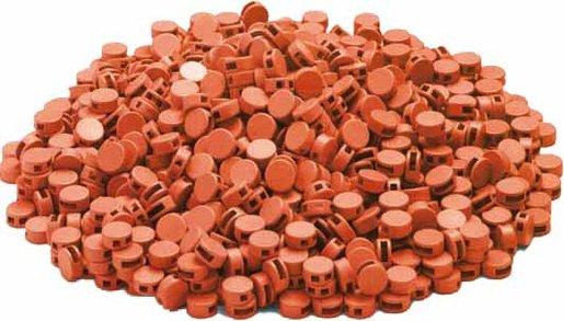 Kunststoffplombe Durchmesser 8 mm orange