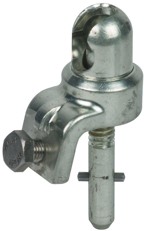 Kugelkopfhaube D 25mm drehbar m. Spindel Q-Stift f. Seile 16-150mm²