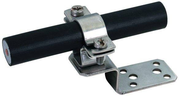 Dachleitungshalter für Metalldächer mit Anschlusslasche für HVI-Leitung D20-23mm