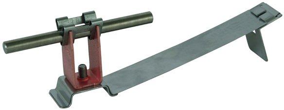 Dachleitungshalter FLEXIgrip NIRO/Cu H 32mm Rd 8mm m. Strebe f. Ziegelfalze