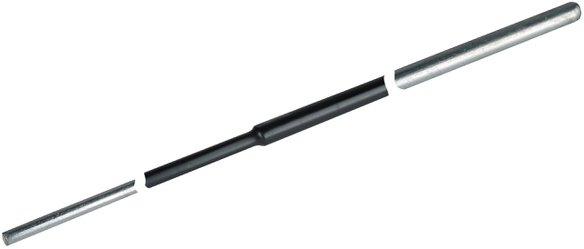 Erdeinführungsstange St/tZn L 2500mm verjüngt D 16/10mm teilisoliert