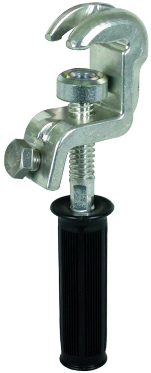 Universalerdungsklemme D 20/25mm T 15mm Rd/Fl 20mm m. Handgriff