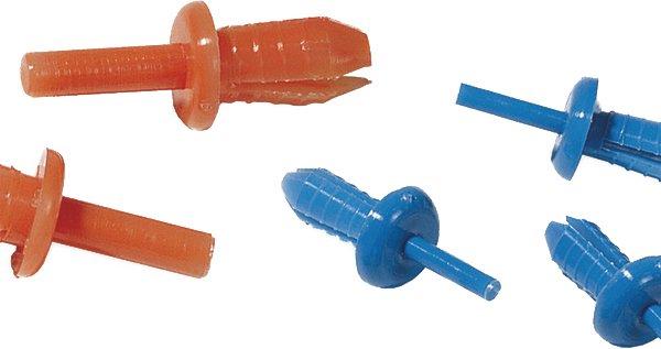 Spreizniet für Kabelkanal 3.8 - 4.2 mm PA6 blau