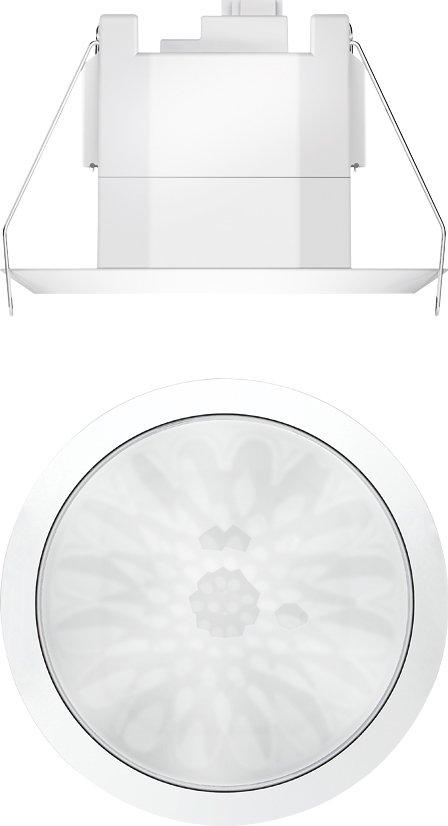 Präsenzmelder KNX 360° Erfassungsbereich bis zu Ø 9m 4 Kanäle Deckeneinbau weiß