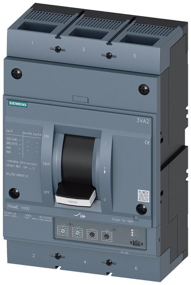 Leistungsschalter 3VA2 IEC 1000 Frame 3p In= 800 A Icu= 110 kA - Anlagenschutz