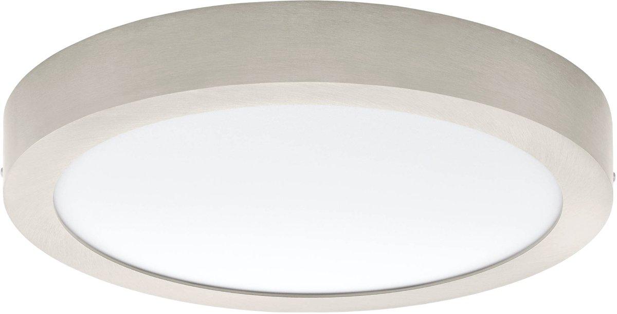 Deckenleuchte LED Ø300 nickel-matt 3000K FUEVA 1 22W IP20 2200lm