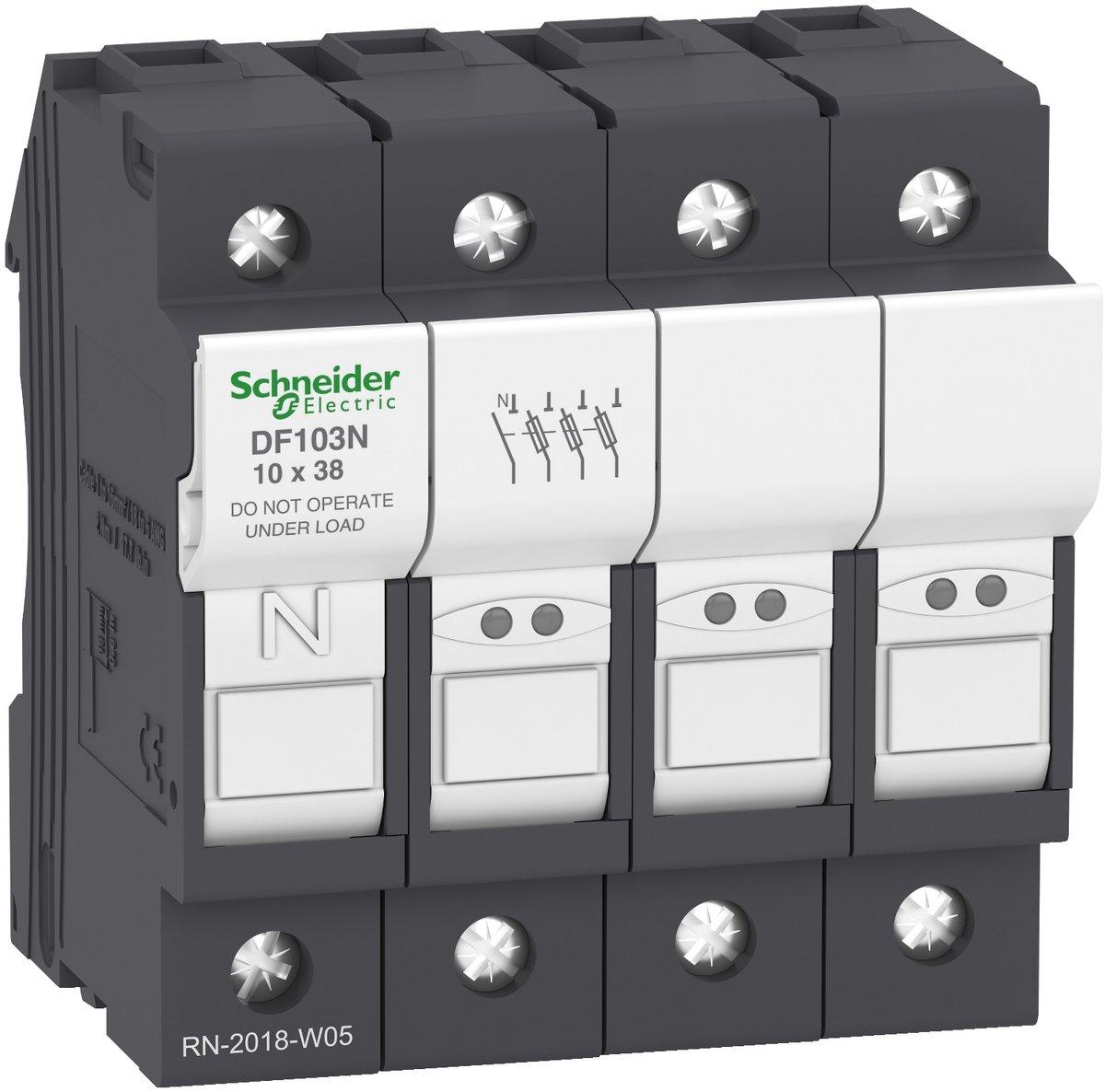 Sicherungshalter TeSys 3p N 32A Sicherungsgröße 10x38mm