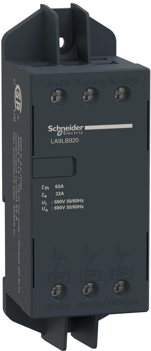 Strombegrenzer 3p 63A für Motoschutzschalter GV2 unabhängig