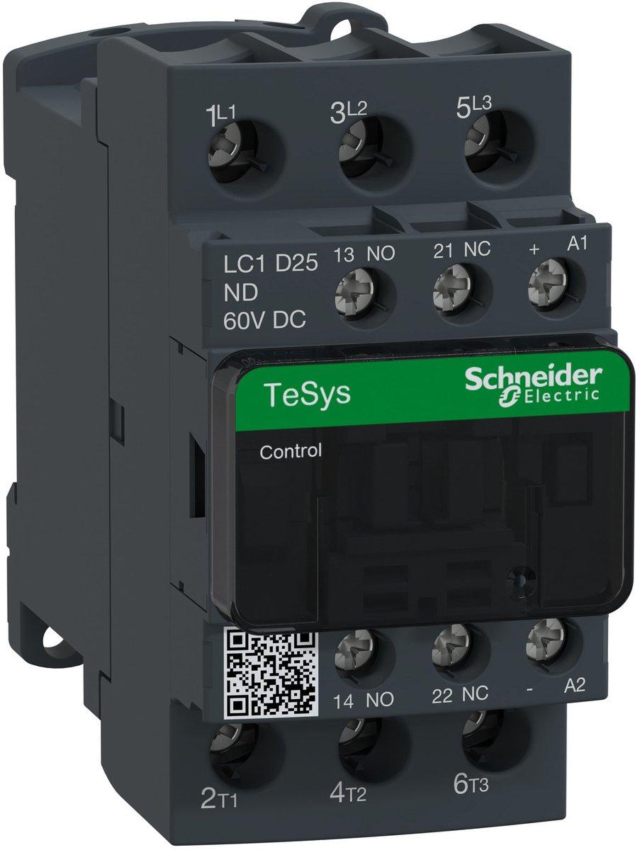 Leistungsschütz LC1D 3p +1S+1Ö 11 kW 25A 400 V AC3 Spule 60 V DC