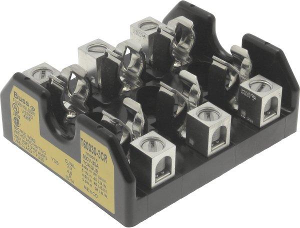 Sicherungsblock T60030-3CR 1/2-30A 600V 3 Polig