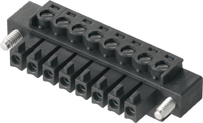 Leiterplattensteckverbinder Flansch Rastermaß 3.81 mm