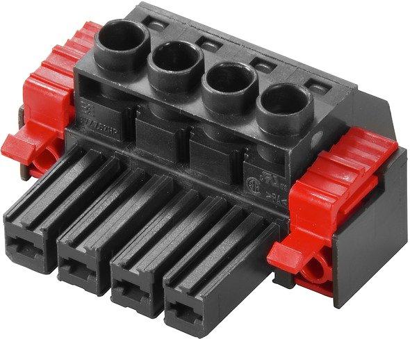 Leiterplattensteckverbinder Rastflansch Rastermaß 7.62 mm