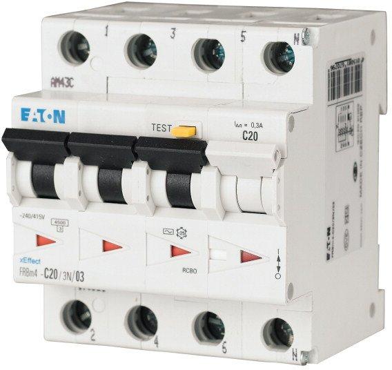 FI/LS 32A 30mA LS-Kennlinie-C 3p+N FI-Char: A