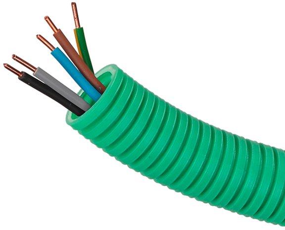 PXS 25 halogenfrei vorverdrahtet mit H07Z-U 5x2,5 gn/ge+bl+br+sw+gr 50m Bund