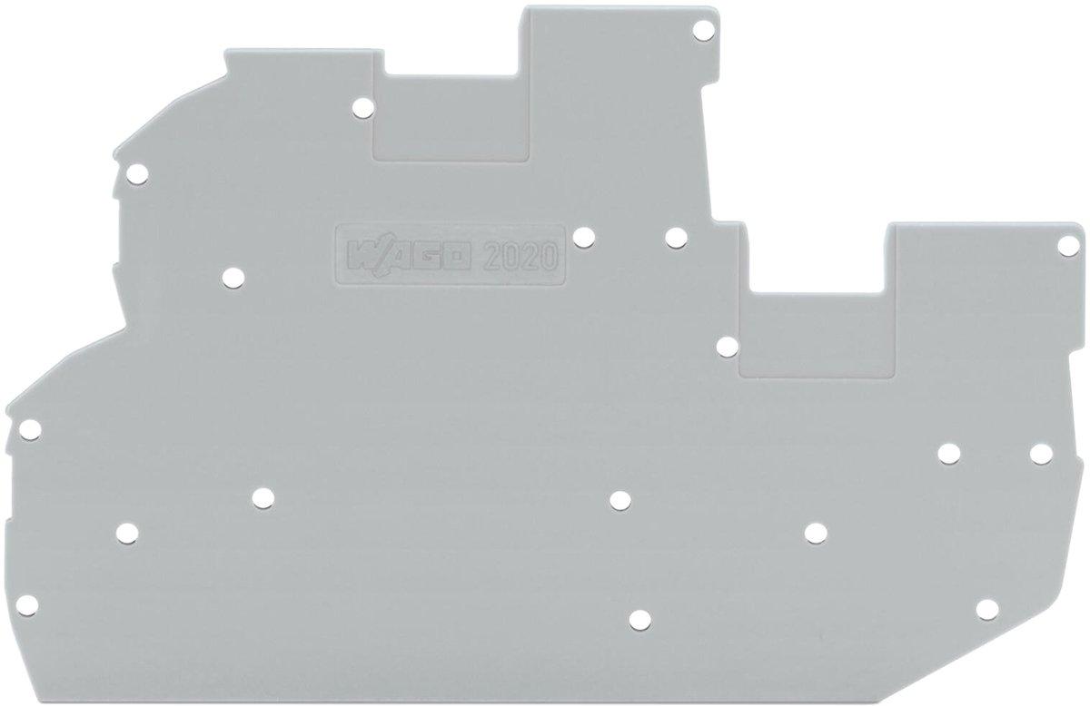 Abschluss- und Zwischenplatte 1 mm dick grau