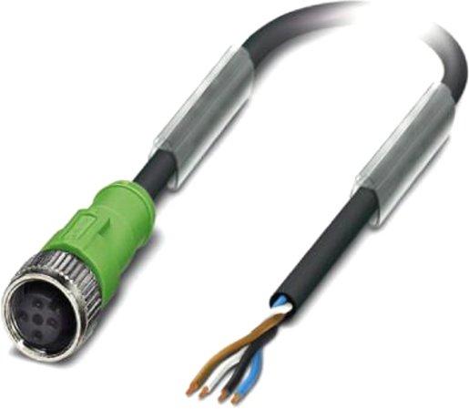 Sensor-/Aktor-Kabel - SAC-4P-10,0-PVC/M12FS BK