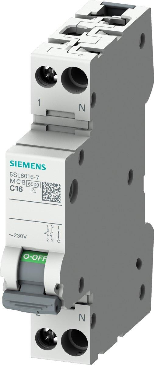 LS-Schalter 230V 6kA 1P+N 1TE C16