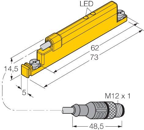 Linearwegsensor zur analogen Pneumatik-Zylinder-Abfrage permaprox