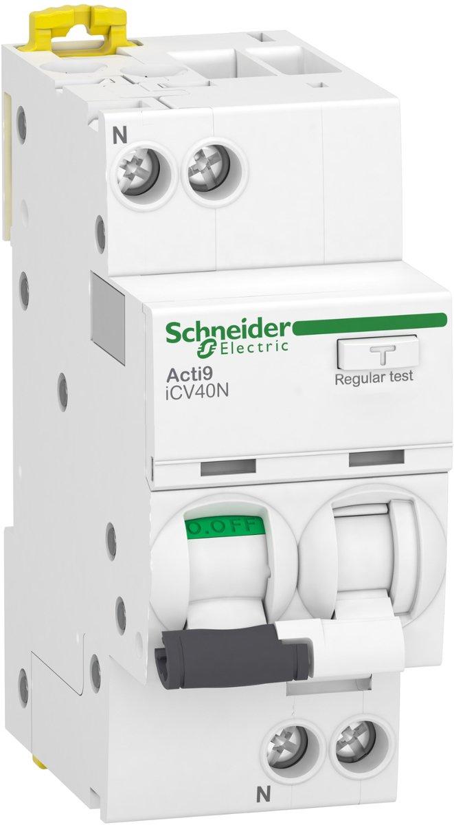 Acti9 iCV40N Fehlerstrom- Leitungsschutzschalter 1+N 6 kA C-Char 40 A Typ A