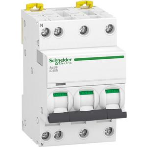 LS-Schalter Acti9 iC40N 3P+N 13A B Kurve 6kA/10kA