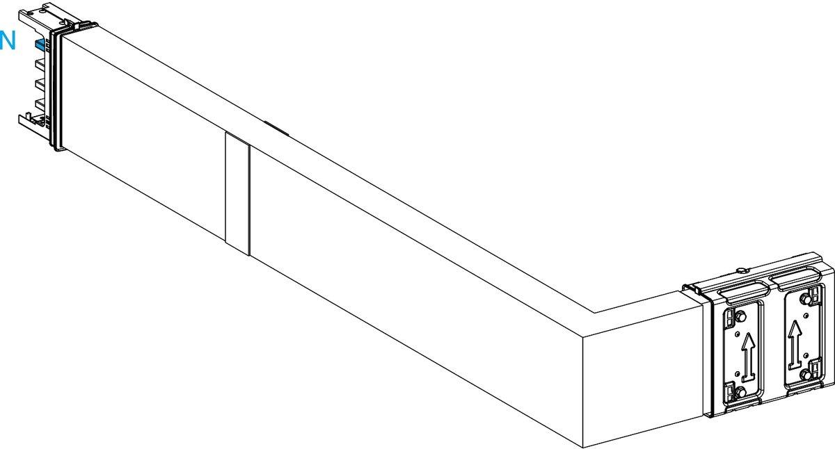 KSA Winkelelement 250A,hochkant Wahllänge Brandschott