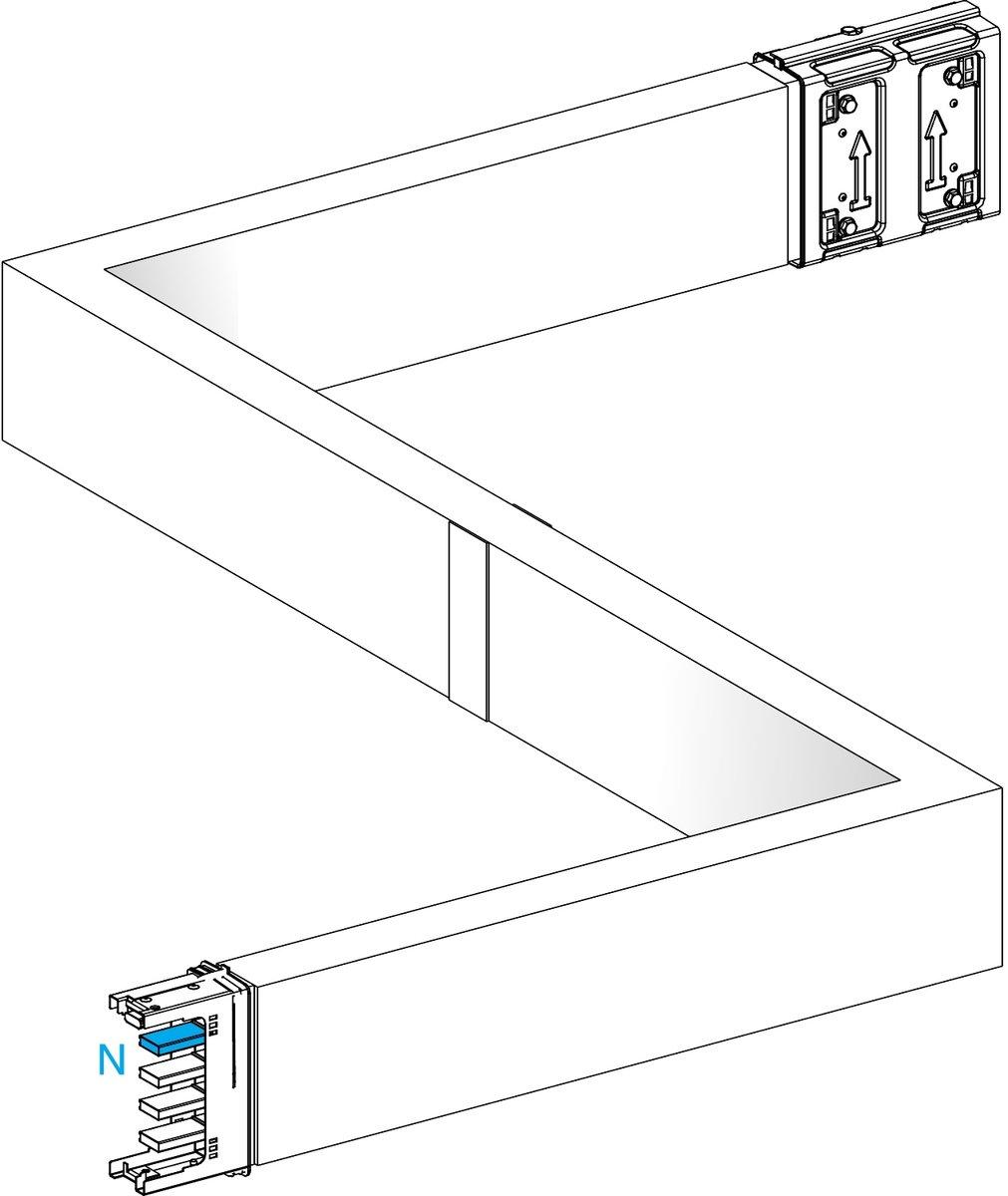 KSA Z-Element 250A hochkant links-rechts Wahllänge Brandschott
