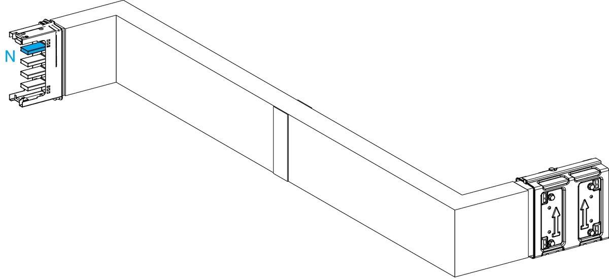 KSA Z-Element 250A hochkant rechts-links Wahllänge Brandschott