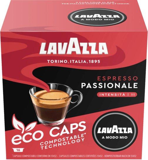 Kaffeekapseln kompostierbar A Modo Mio Espresso Passionale 16 Stk.