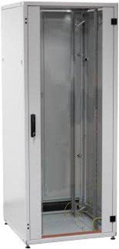 19 Zoll Netzwerkschrank PRO 42HE 800x800mm RAL7035 Front-/Rücktür/Glas/Stahl