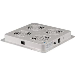 Dachlüfter 2-fach für Netzwerkschrank PRO inkl. Thermostat, grau