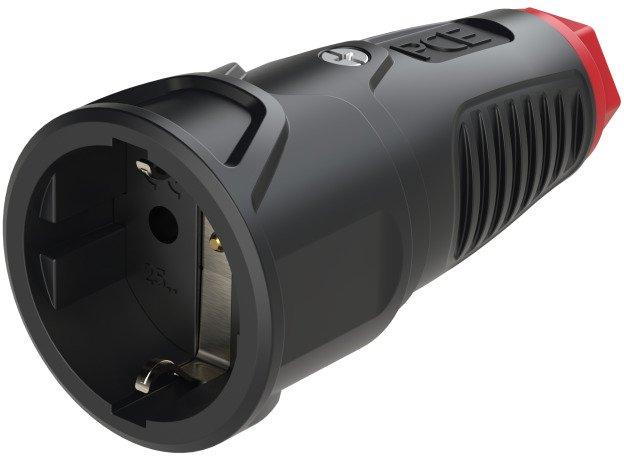 Taurus2 Vollgummikupplung schwarz/rot 16A IP20